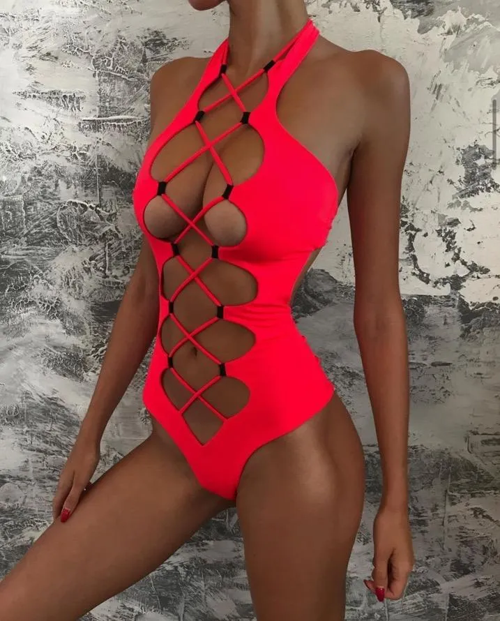 2023 Hot Sale Women Sexy Swimwear One Piece Bikini Swimsuit for Sale