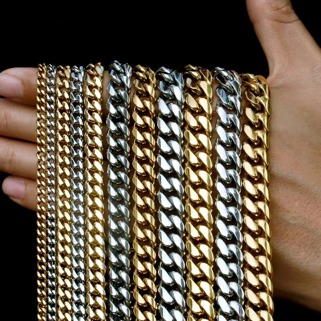 3mm-12mm Miami Cuban Link Chain