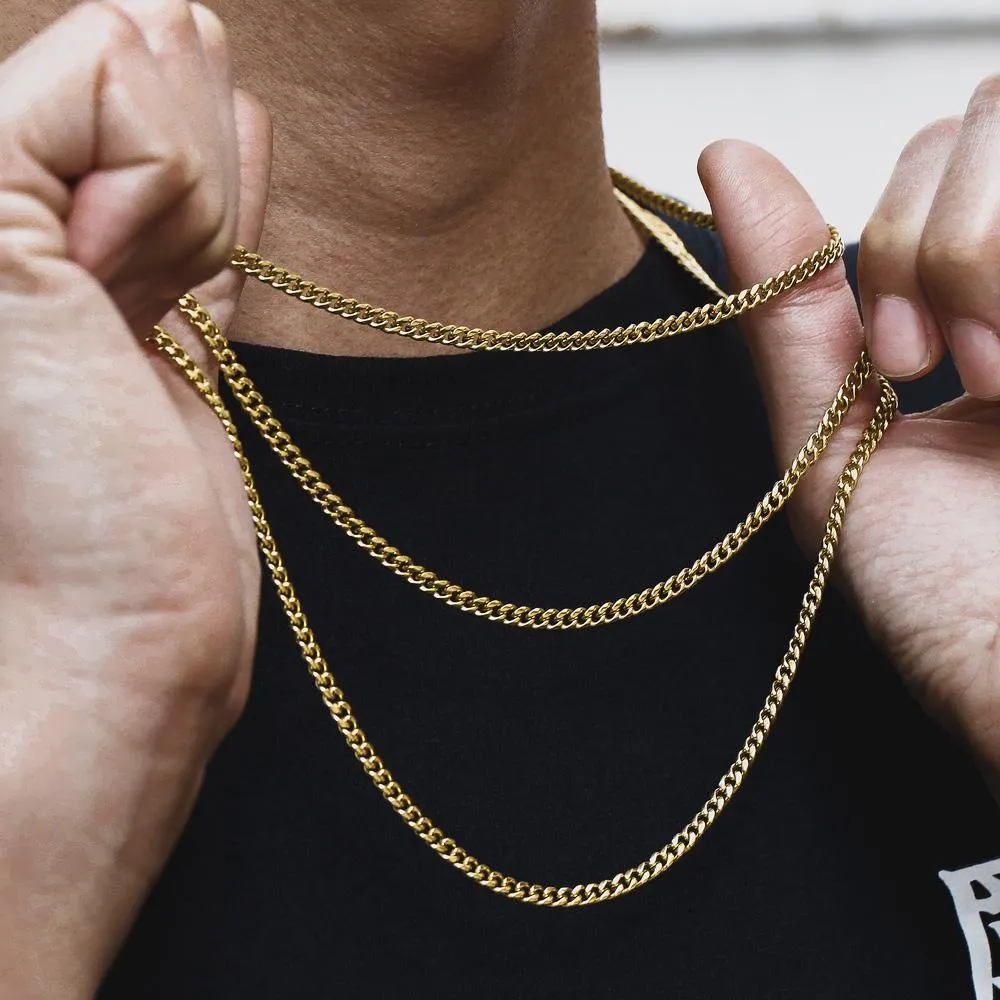 3mm-12mm Miami Cuban Link Chain