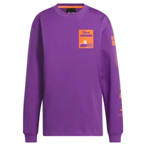 Adidas x Ivy Park L/S Graphic Tee - Active Purple