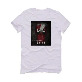 Air Jordan 13 Flint Red 2021 White T-Shirt (DEADPOOL 13)