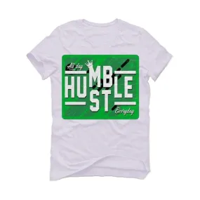 Air Jordan 4 (METALLIC PACK) GREEN 2020 White T-Shirt (ALWAYS HUSTLE)