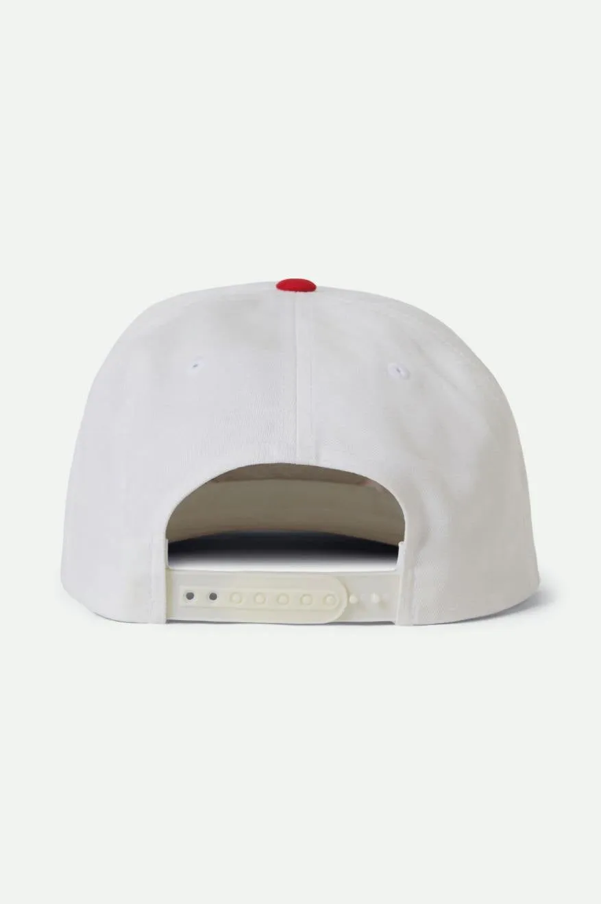 Bass Brains Swim HP Snapback - White/Red