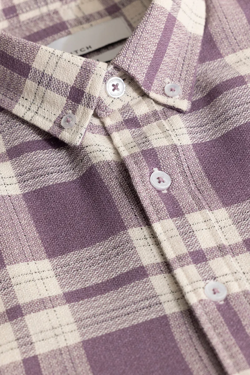 Breezy Lavender Checks Shirt