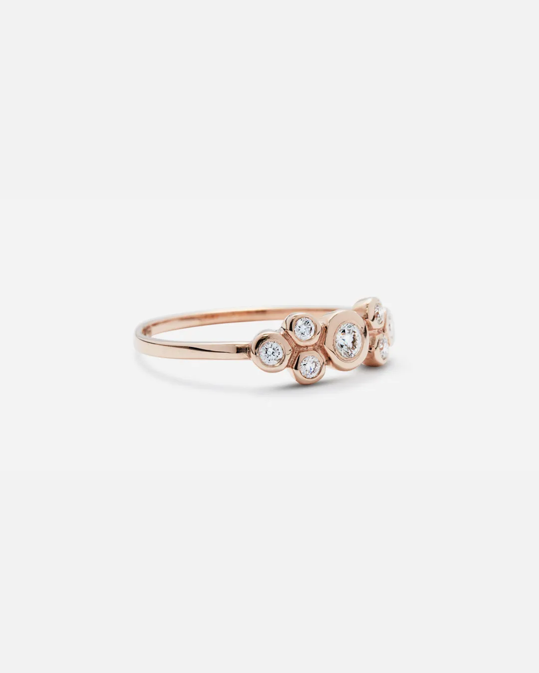 Bubble 2 / White Diamond Ring