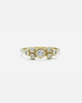 Bubble 2 / White Diamond Ring