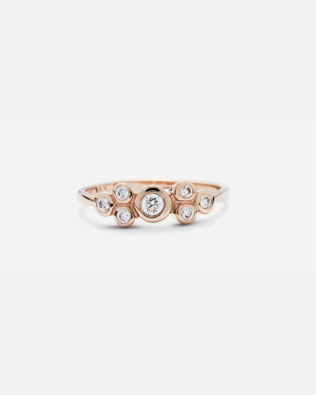 Bubble 2 / White Diamond Ring