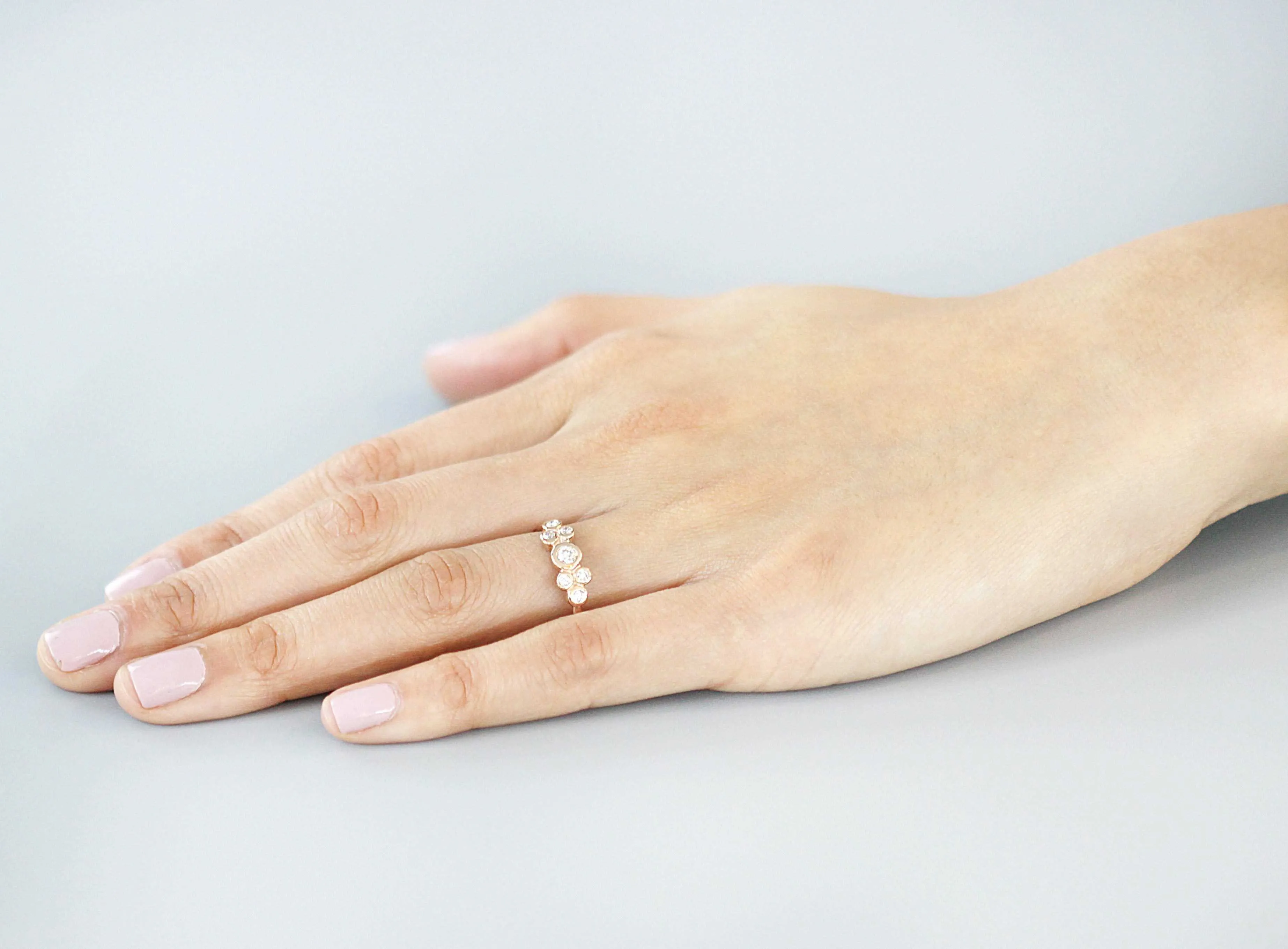 Bubble 2 / White Diamond Ring