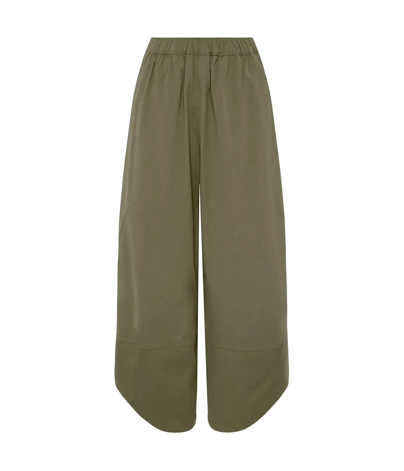 CANVAS SPLIT HEM PANT- KHAKI