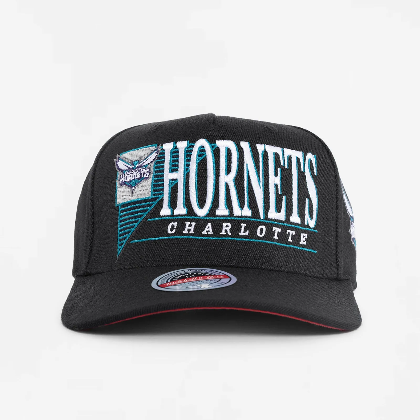 Charlotte Hornets Horizon Classic Redline Snapback - Black