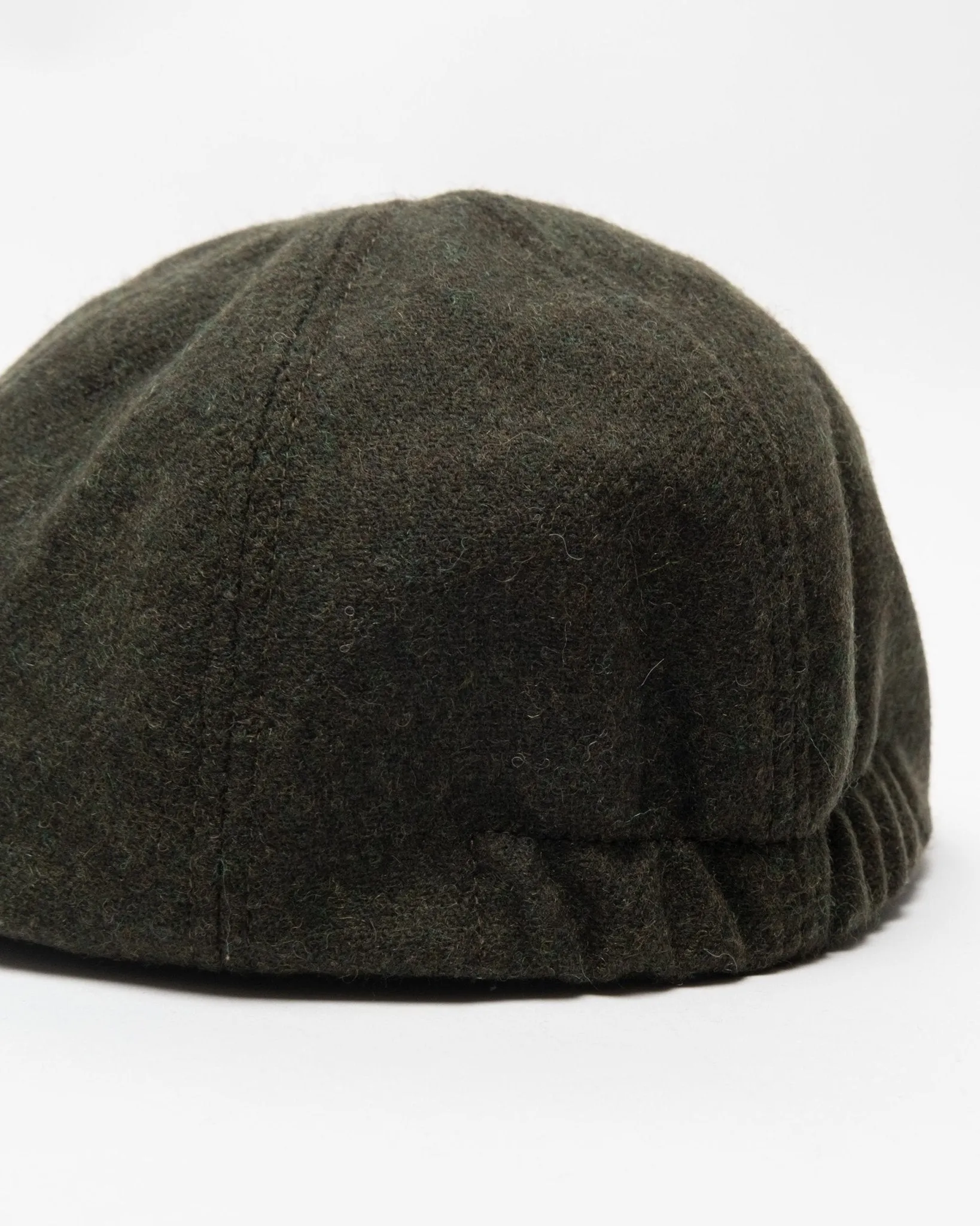 Classic 6 Panel Cap Melange Wool Green