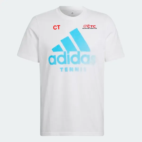 Collingtree TC Adidas Category Tennis Tee White