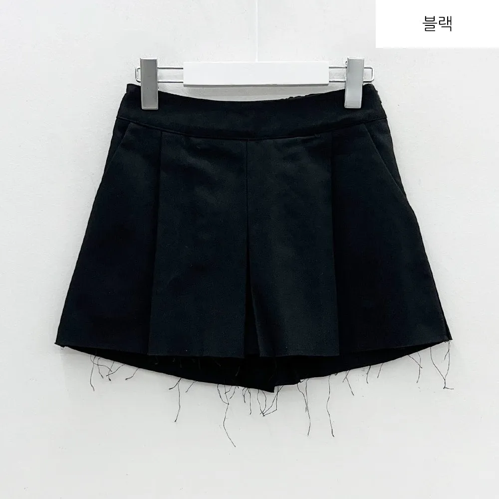 Cotton Cut Hem Shorts BM7