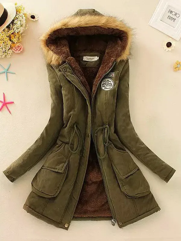 Cotton Padded Winter Hooded Coat