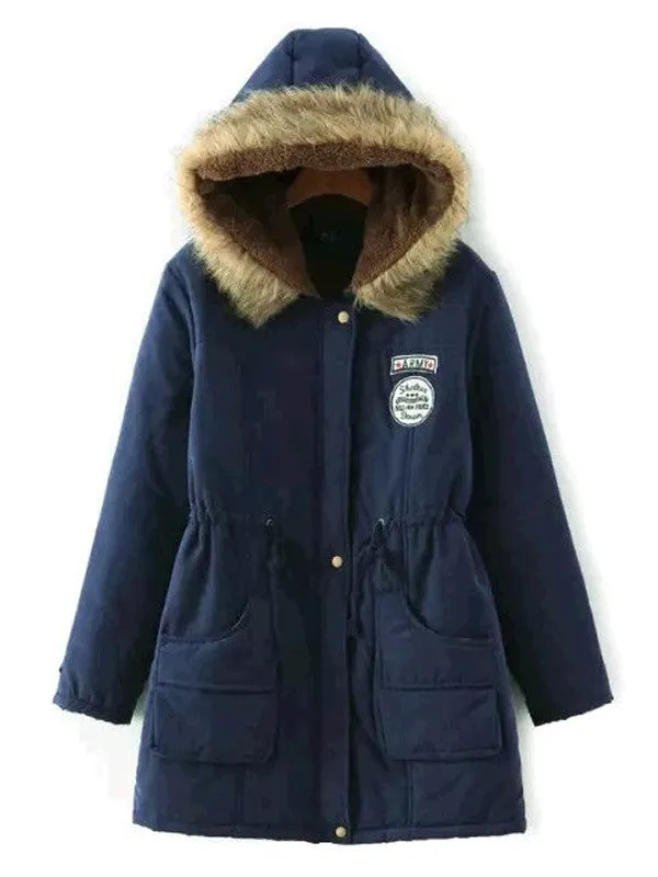 Cotton Padded Winter Hooded Coat