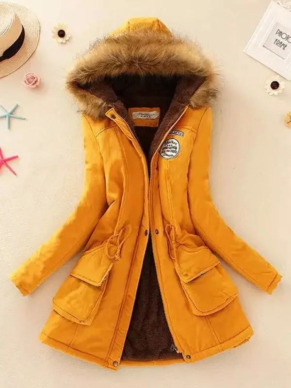 Cotton Padded Winter Hooded Coat