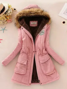 Cotton Padded Winter Hooded Coat