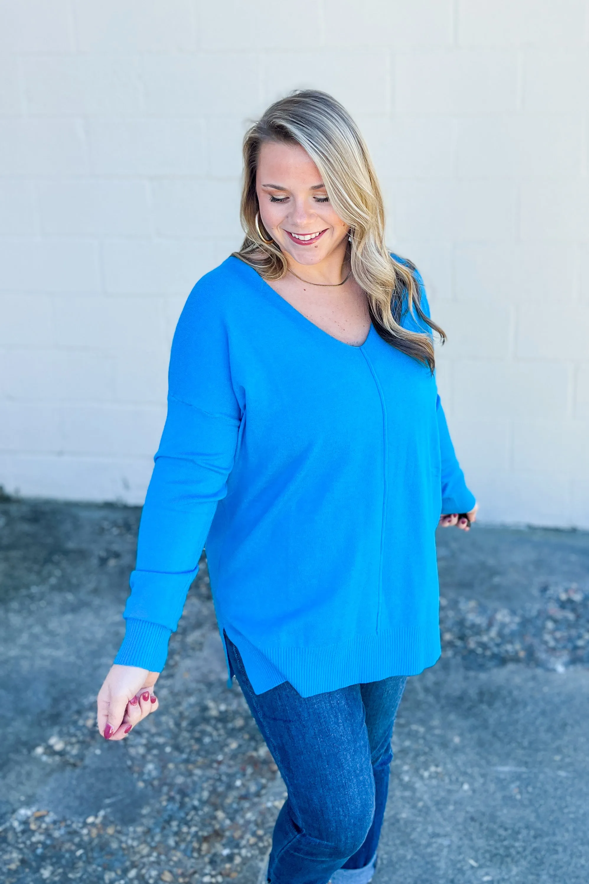 Cozy Charm Top, Deep Sky