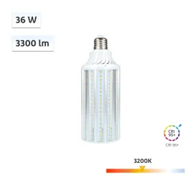 CRI-MAX CRI 95  E27 36W LED Corn Bulb 3200K