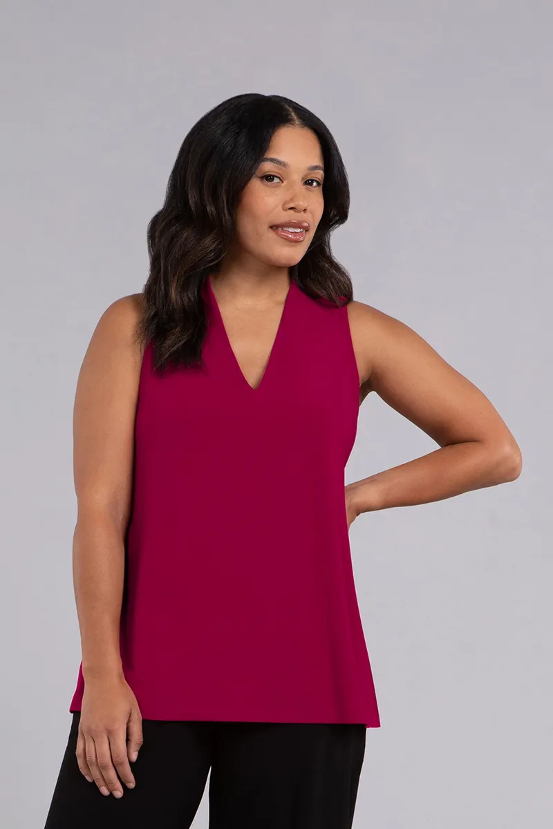 Deep V Trapeze Tank | Magenta