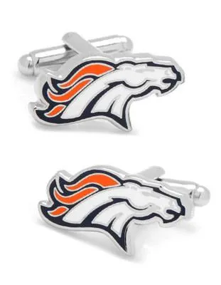 Denver Broncos Officially Licensed Cufflinks - Enamel Detail - Bullet Back