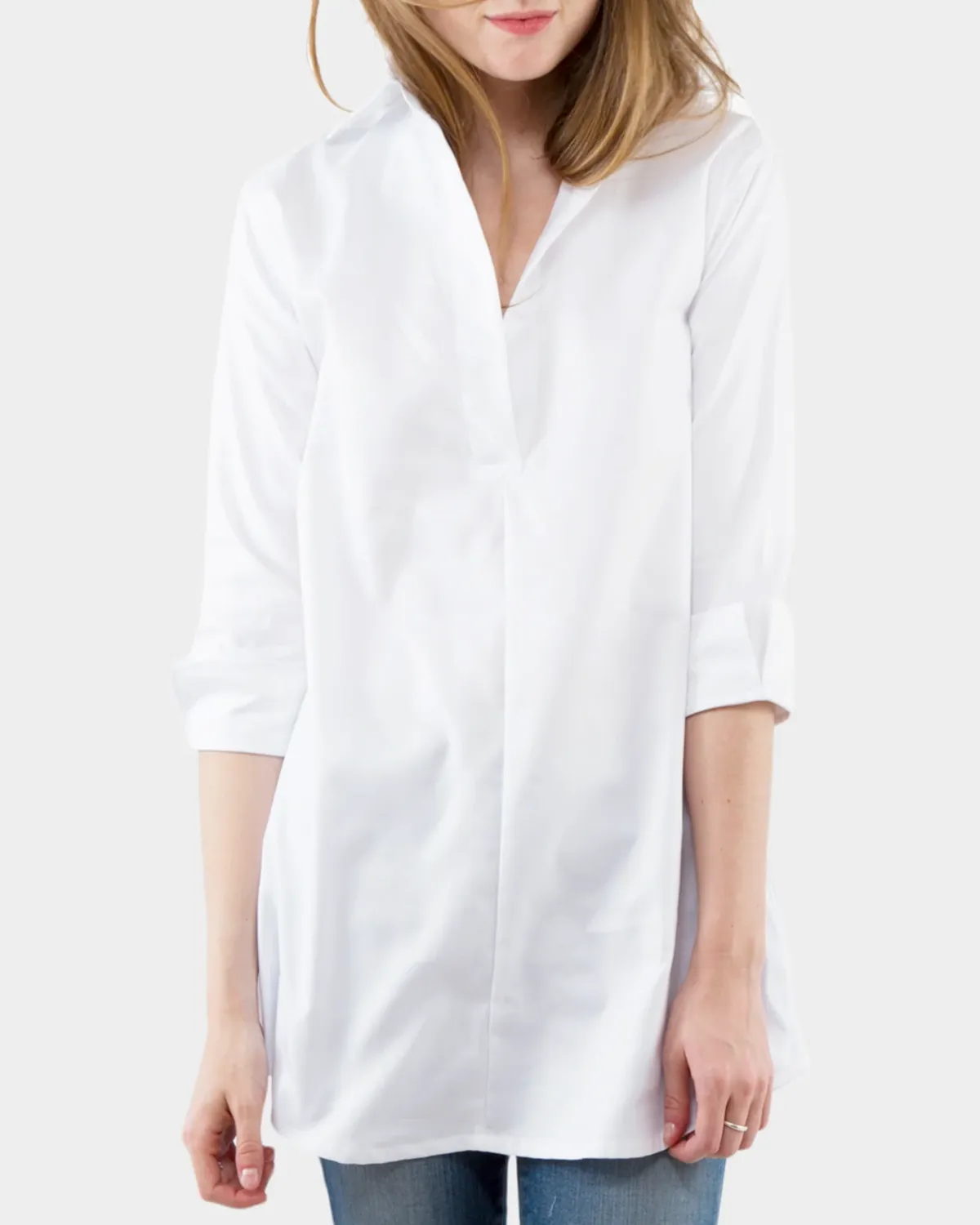 Designer Tunic (White Roxford)