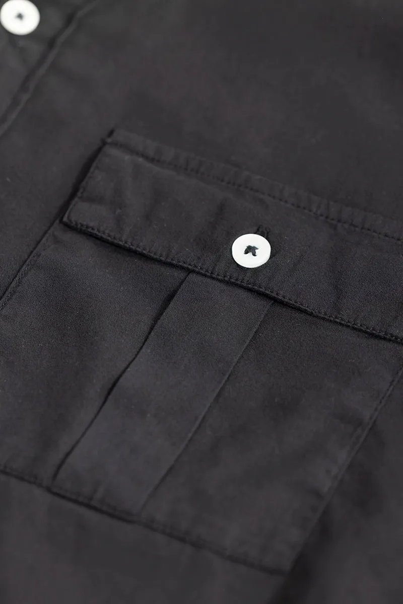 Duple Pocket Black Shirt