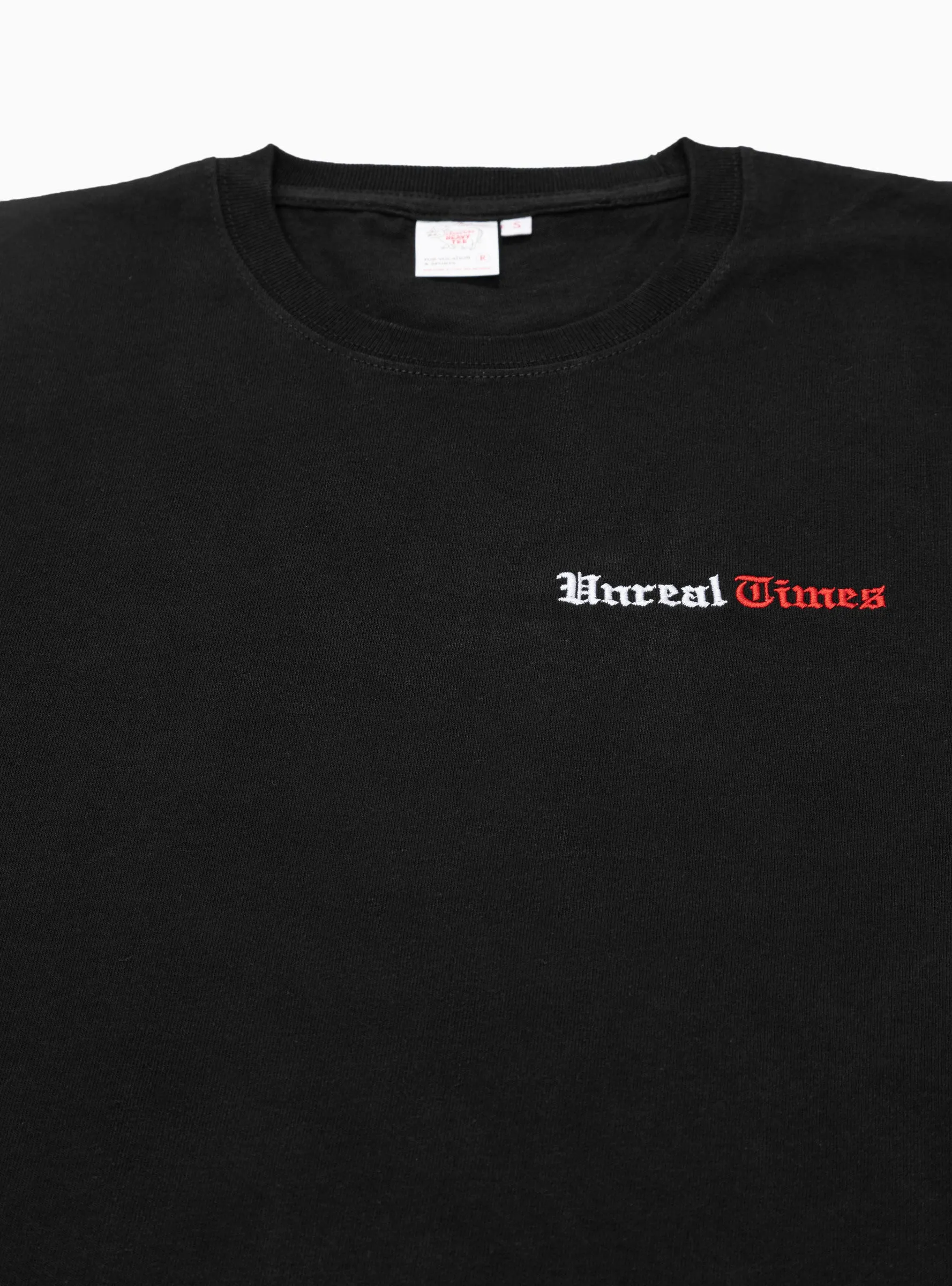 Embroidered Unreal T-shirt Black