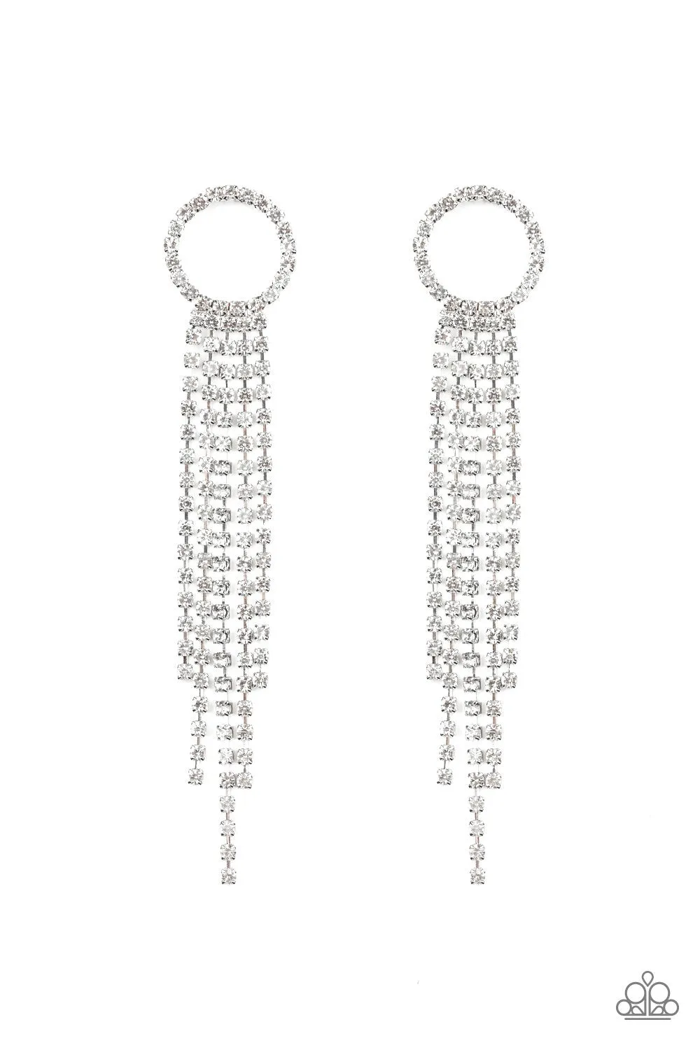 Endless Sheen White Post Earring