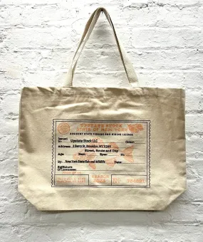 Fishing License Tote Bag - UPSTATE STOCK