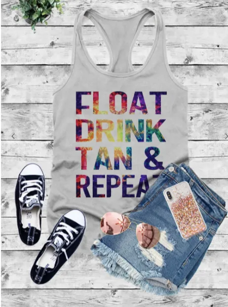 Float Drink Tan Repeat