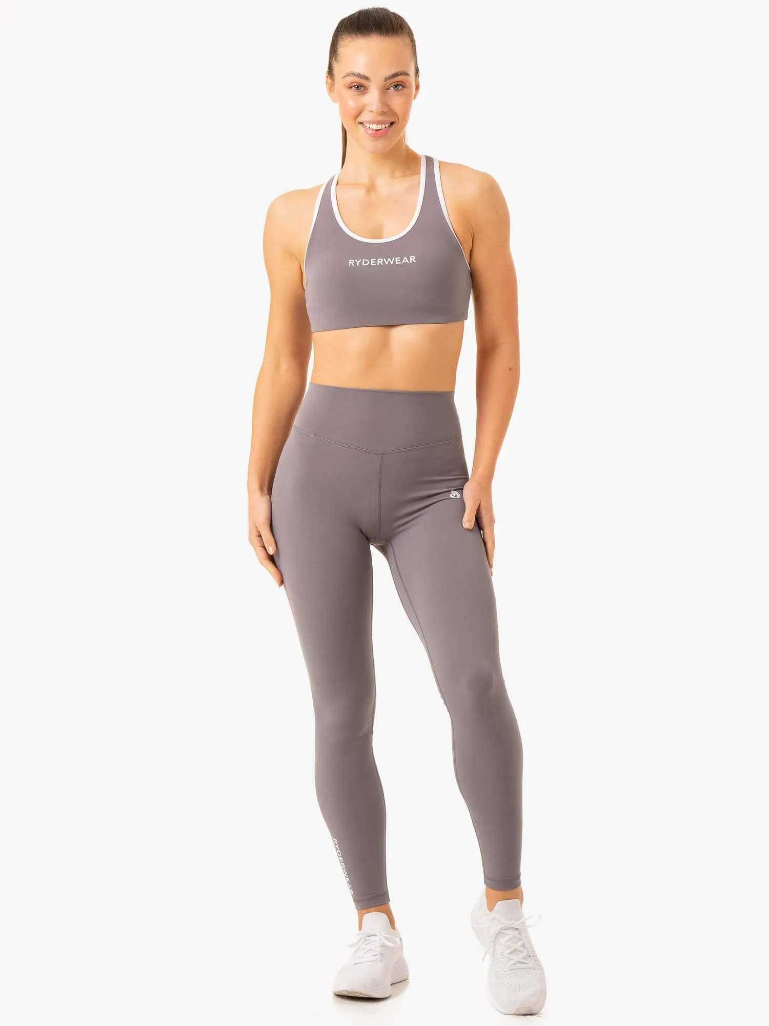 Frequency High Impact Sports Bra - Smoke Grey