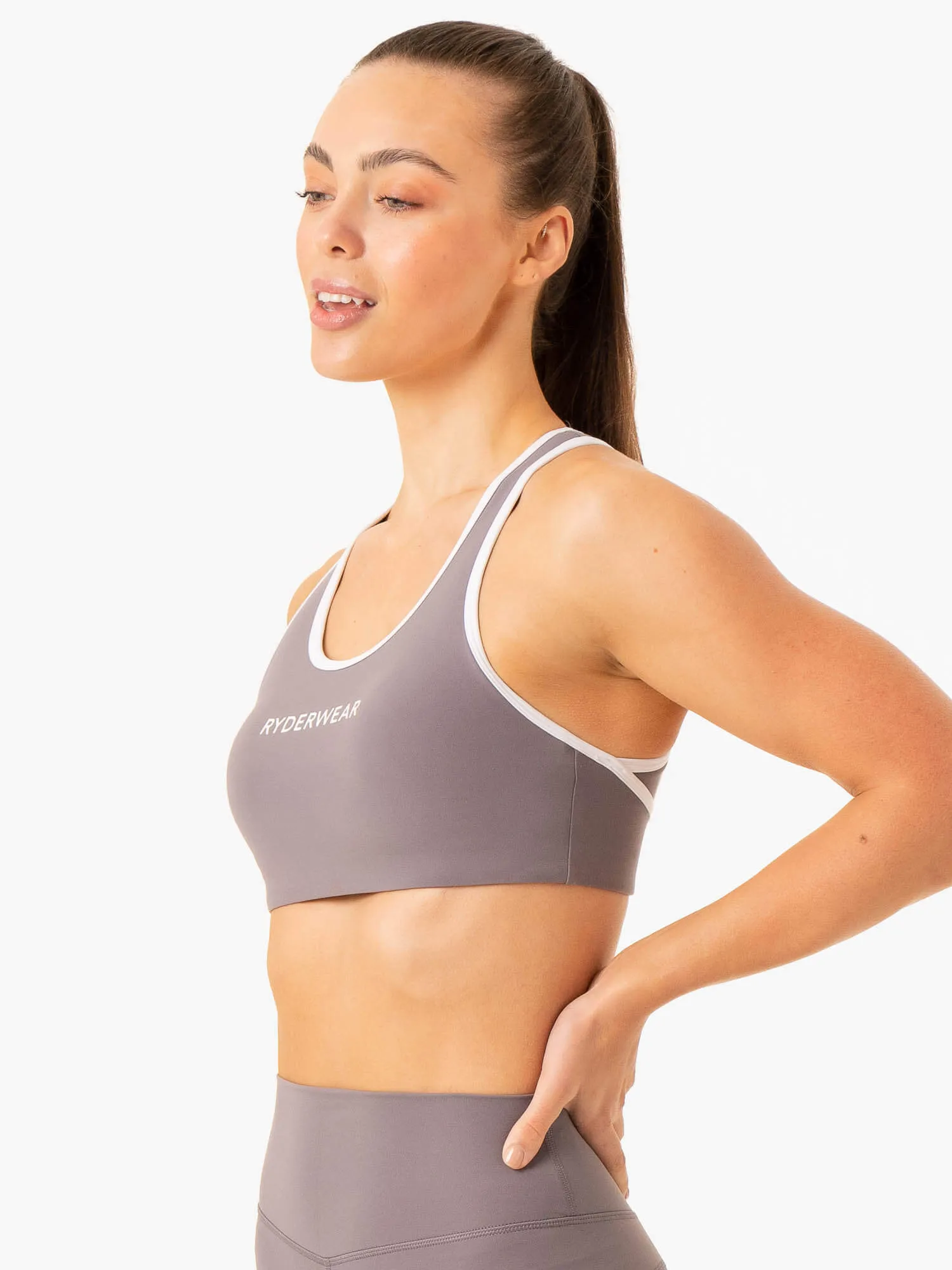 Frequency High Impact Sports Bra - Smoke Grey