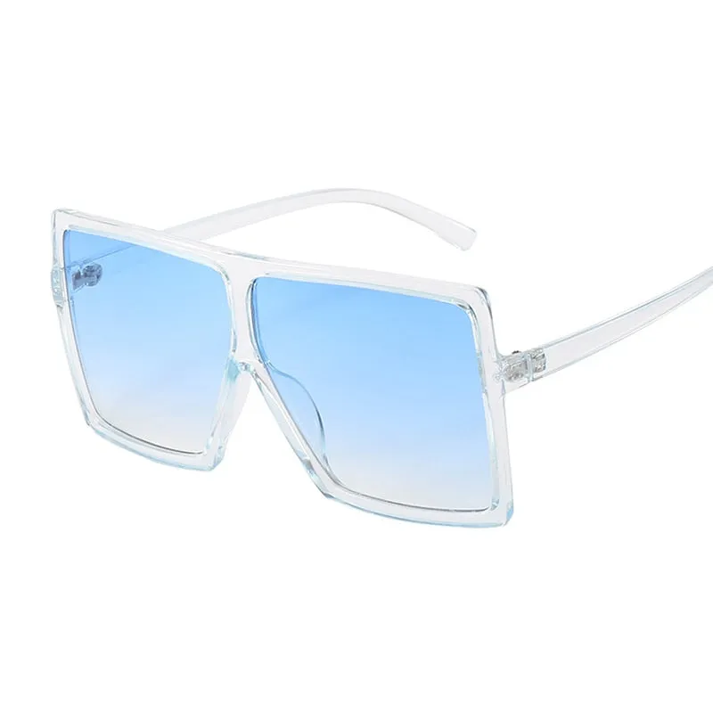 Golden Horizon Sunnies Übergroße quadratische Sonnenbrille für Damen