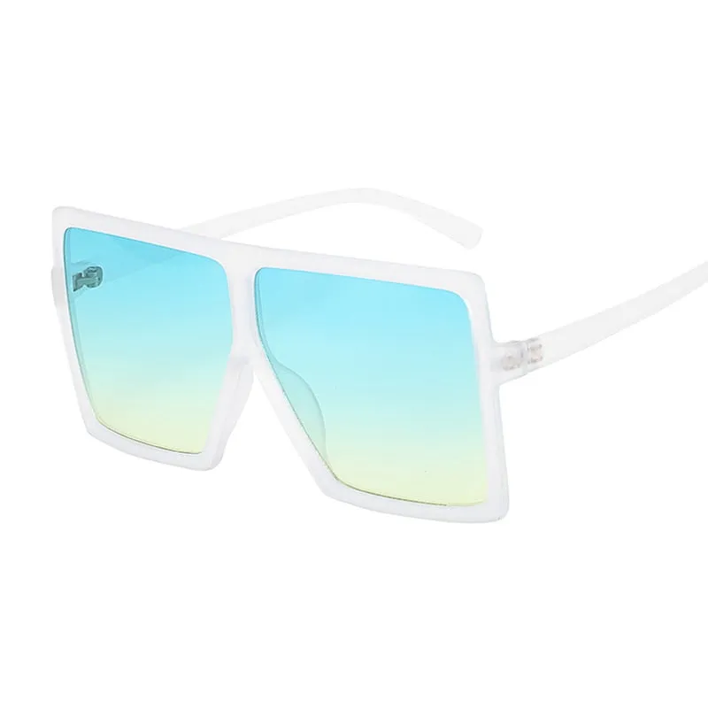 Golden Horizon Sunnies Übergroße quadratische Sonnenbrille für Damen