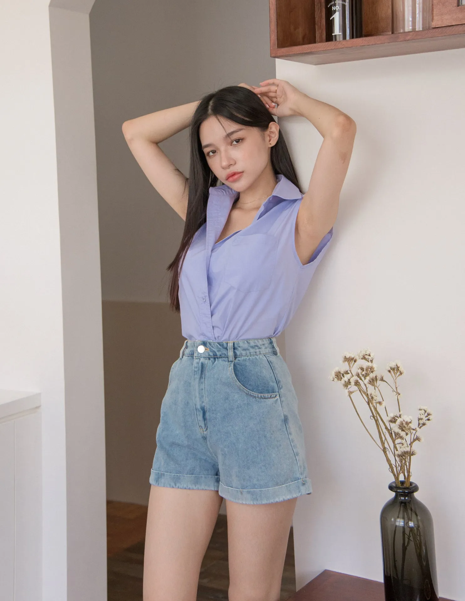 Helen Shirt in Periwinkle