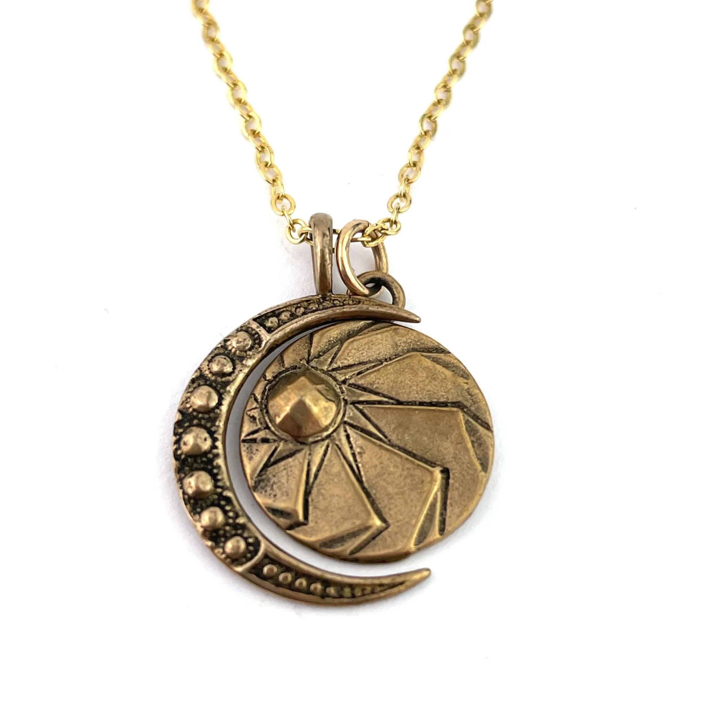 HORIZON MOON Necklace Set - Bronze