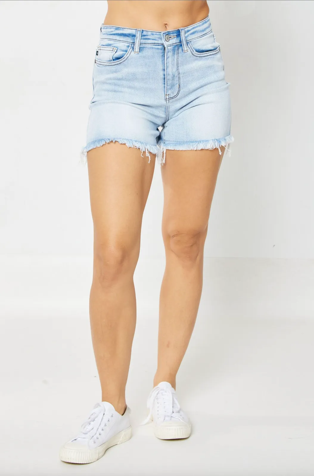 Judy Blue Fray Hem Cut Off Shorts