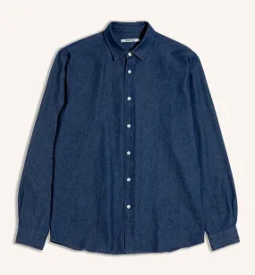 Kestin - Dirleton Shirt in Dark Denim