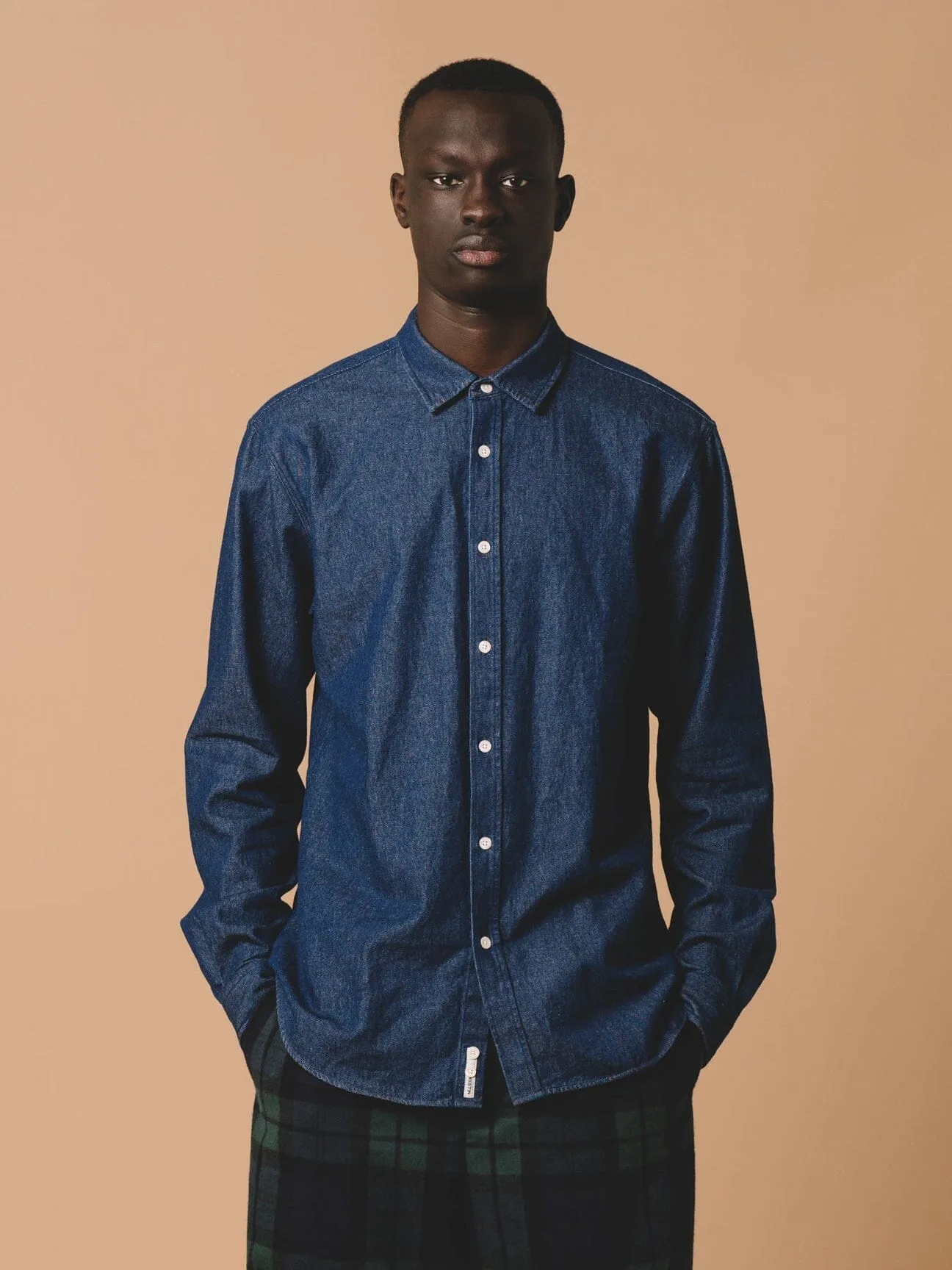 Kestin - Dirleton Shirt in Dark Denim