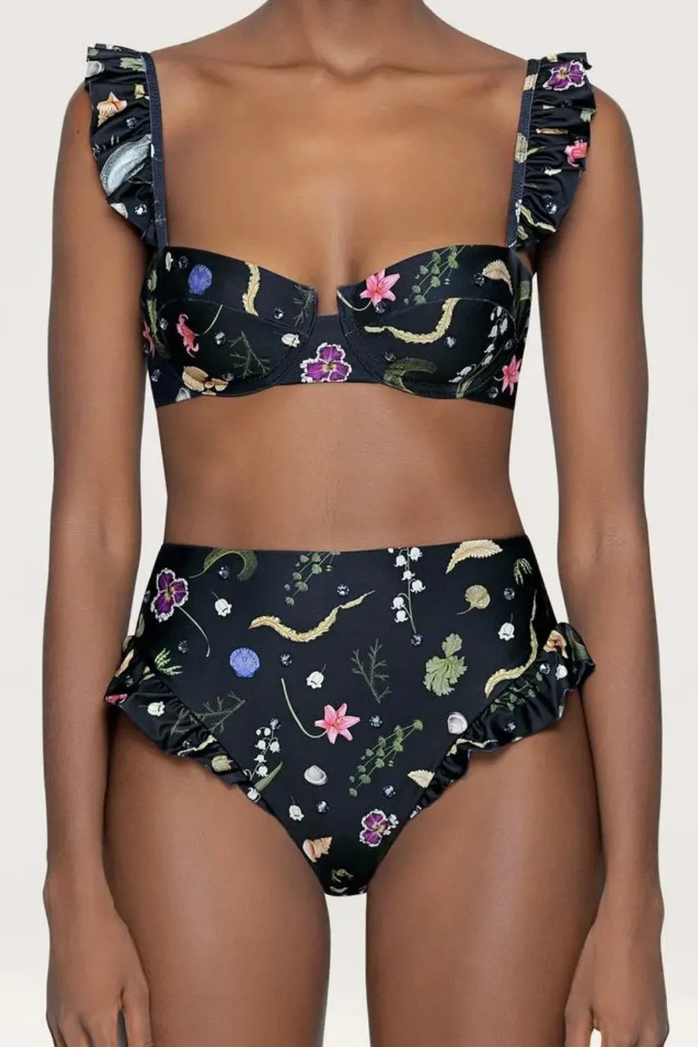 KIWI & JENGIBRE TESORO EMBROIDERED BIKINI