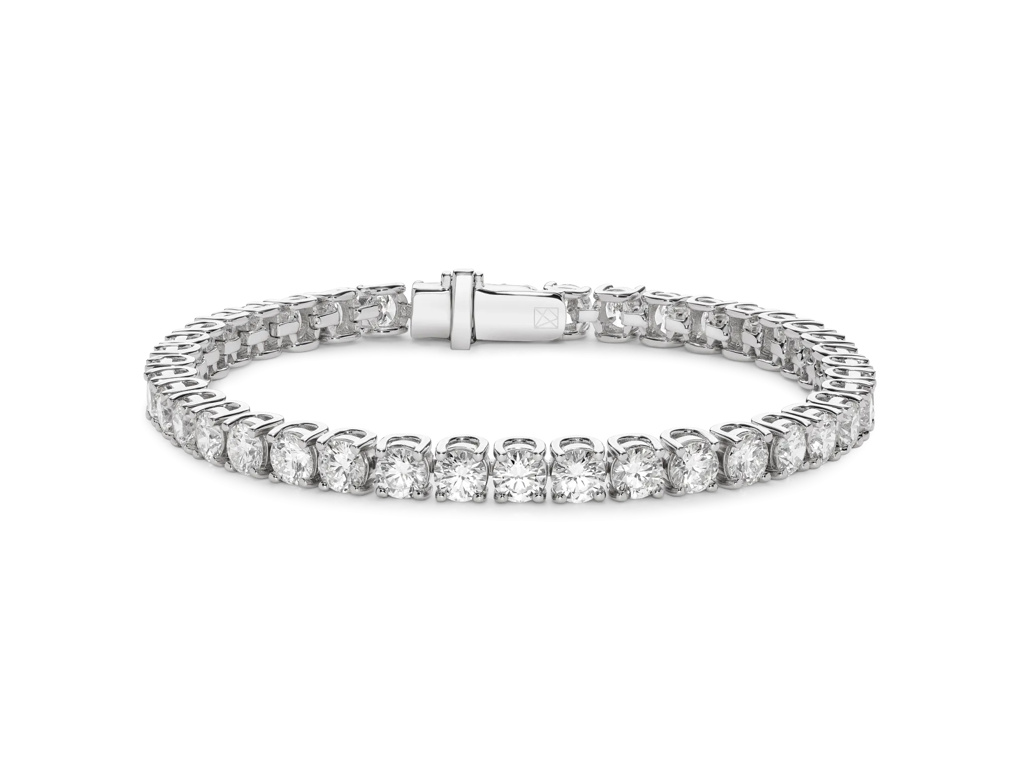 Lab-Grown Diamond Large Tennis Bracelet - E/F color, 6.5 length | White