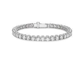 Lab-Grown Diamond Large Tennis Bracelet - E/F color, 6.5 length | White