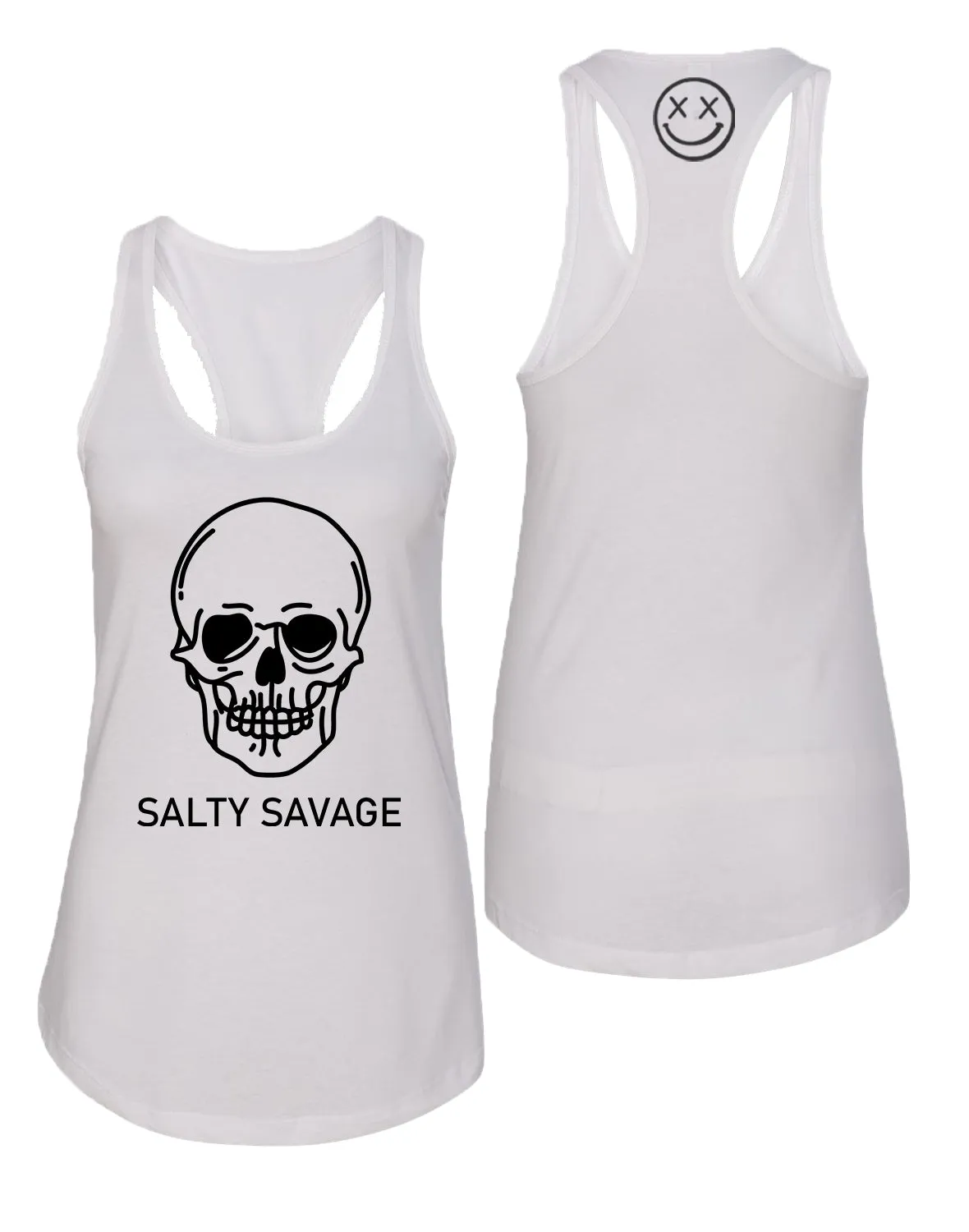 Ladies "Basic Skull" Racerback Tank