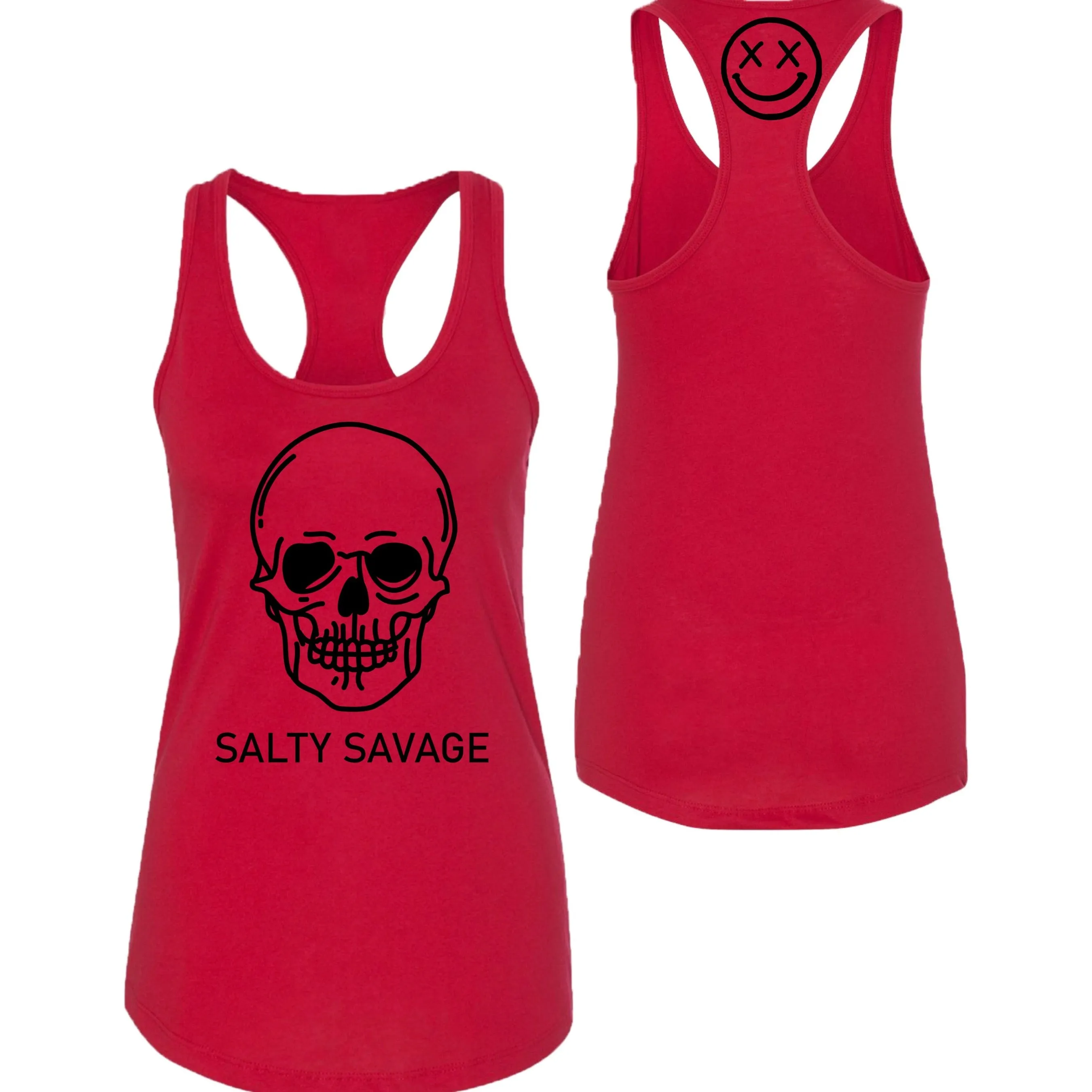 Ladies "Basic Skull" Racerback Tank