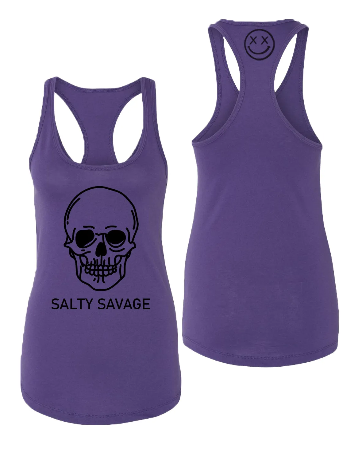 Ladies "Basic Skull" Racerback Tank