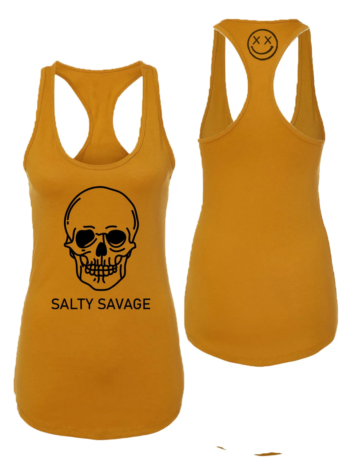 Ladies "Basic Skull" Racerback Tank