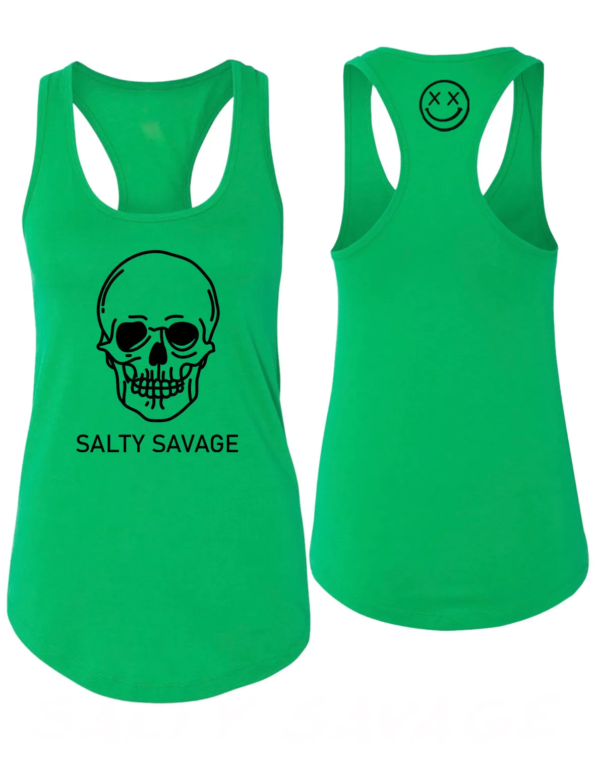 Ladies "Basic Skull" Racerback Tank