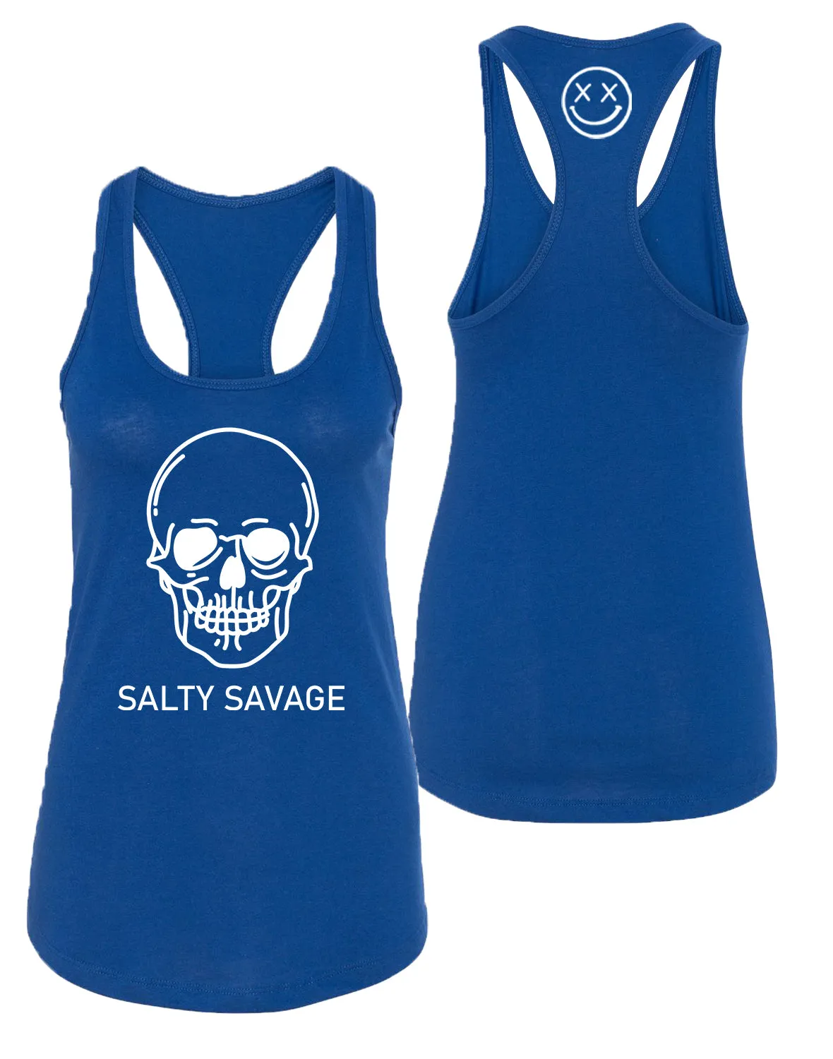 Ladies "Basic Skull" Racerback Tank