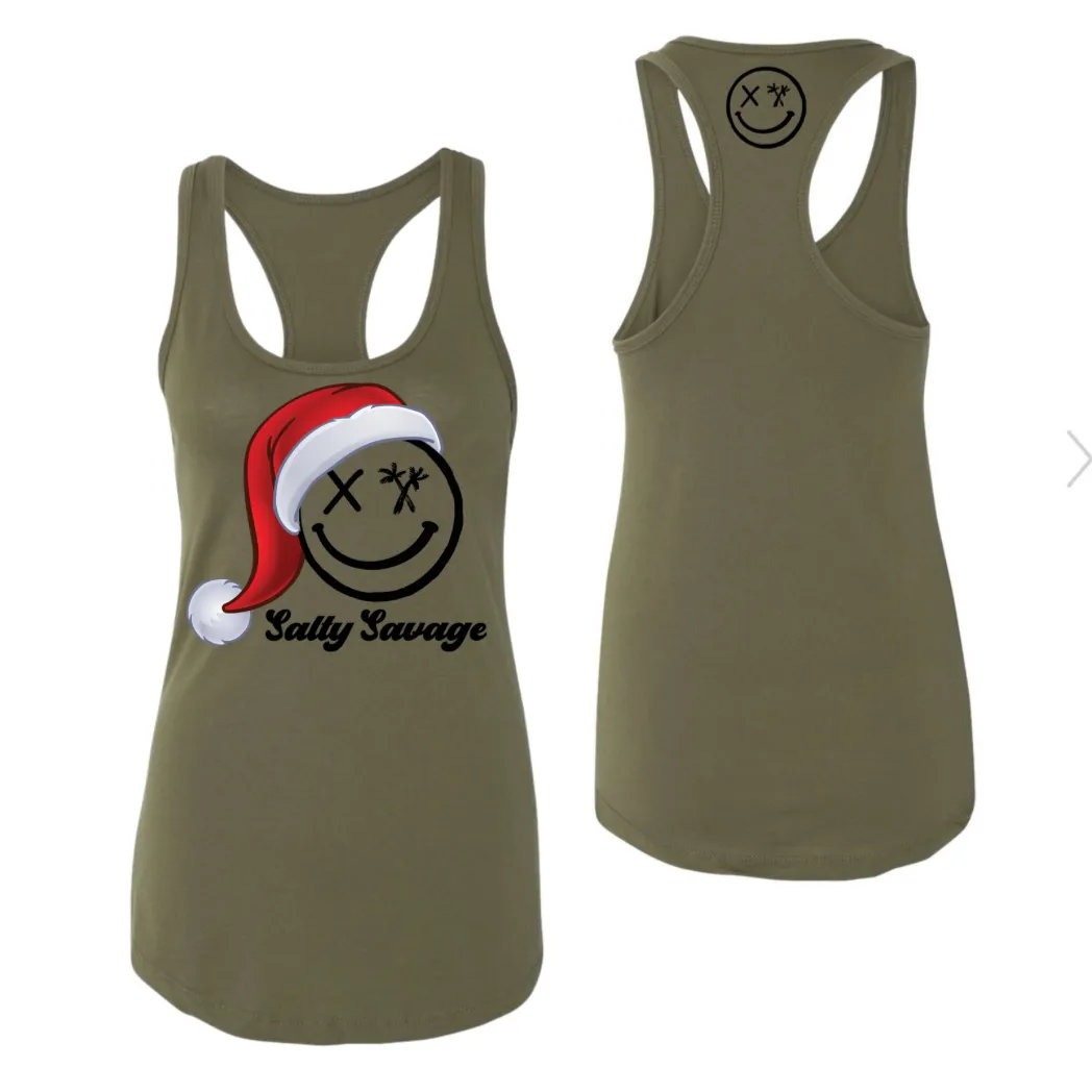 Ladies "Salty Santa" Racerback Tank